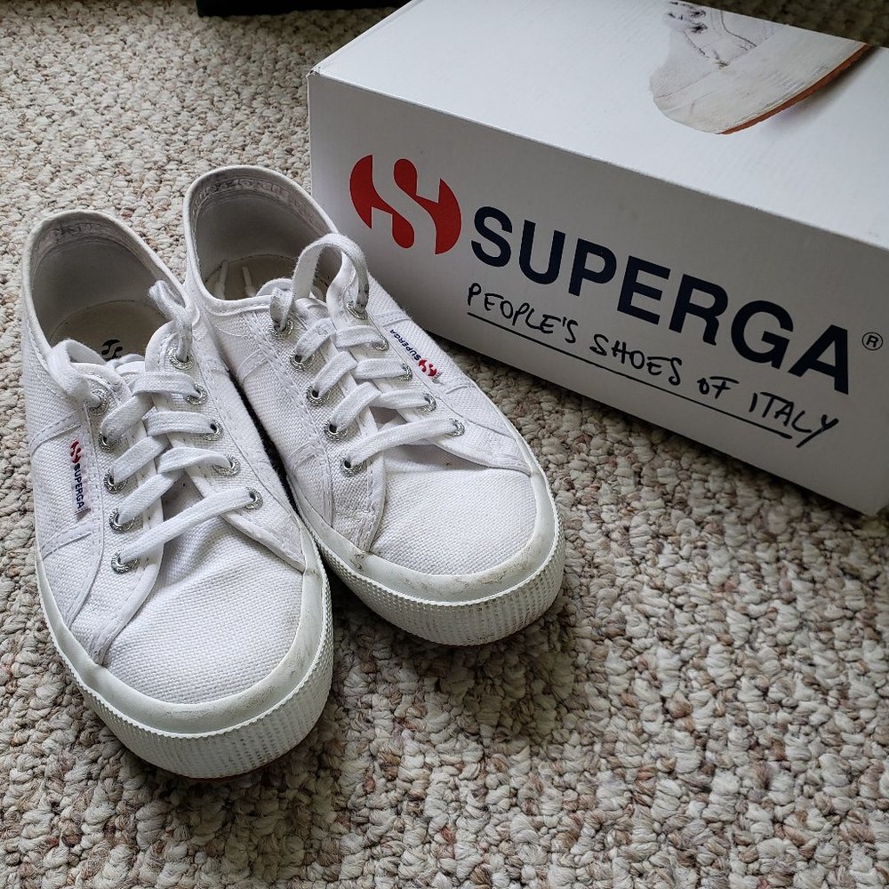 Superga 2750 COTU Classic Sneaker White 38 (US Men's 6, US Women's 7.5) Medium